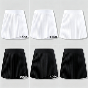 Custom Women High Waist Stretchy <strong>Tennis</strong> Sportswear Lightweight Golf Running Breathable Gym Pleated Skirt <strong>White</strong> Badminton <strong>Skort</strong> - Product Image 6