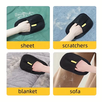 Gant anti-statique en polyester pour l'élimination des poils de chat et de chien, brosse bidirectionnelle à adsorption, modèle QJ-04, pour les propriétaires d'animaux, outils de toilettage