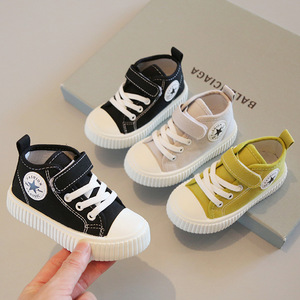 Sepatu kanvas anak-anak, sepatu kets karet desain baru untuk anak laki-laki dan perempuan kasual modis grosir - Product Image 1