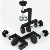 Pince de table universelle en acier en forme de C, à vis, à angle réglable, pour montage DIY, fixation pour établi de menuiserie, fournie par l'usine
