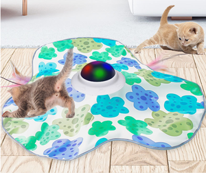 Evcil Hayvan Malzemeleri Fabrikası Örtü Kumaşlı İnteraktif Lüks Plastik Egzersiz Kedisi Oyuncağı Dokunma Aktivasyonlu Otomatik Kızdırıcı Elektrikli - Product Image 2