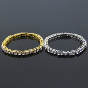 2026 New Innovation Unique Geometric Design Rhinestones Alloy Chain <b>Bracelet</b> Hiphop Style Men's <b>Bracelets</b> Trendy Jewelry - Product Image 1