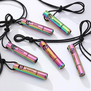 Constelación Diseño Acero Inoxidable meditación 528 Hz silbato colgante collar Anti ansiedad respiración collares - Product Image 3