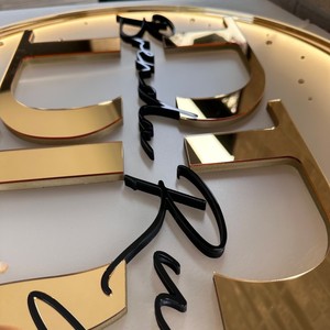 Insegna Circolare 3D in Acrilico per Esterni con Logo Personalizzato, Pubblicità per Bar, Insegna Elettronica LED per Interni - Product Image 2