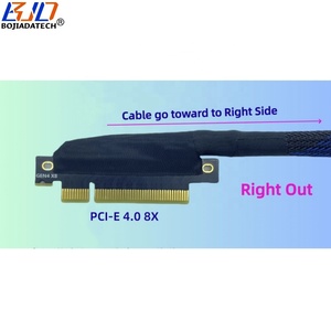 90 độ <span class=keywords><strong>PCI</strong></span> <span class=keywords><strong>Express</strong></span> <span class=keywords><strong>PCI</strong></span>-E 4.0 <span class=keywords><strong>16X</strong></span> khe cắm để X8 gen4 GPU card đồ họa Riser cáp mở rộng 30cm 40cm 50cm cho ai máy chủ - Product Image 2