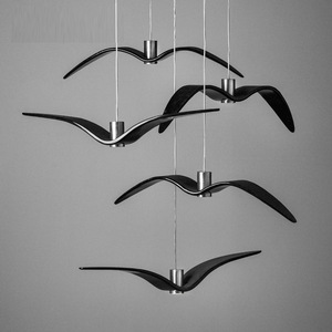 Lustre <span class=keywords><strong>d</strong></span>éco <span class=keywords><strong>d</strong></span>'intérieur Suspension en résine à LED Mouette <span class=keywords><strong>Oiseau</strong></span> Vol Eclairage suspendu - Product Image 4