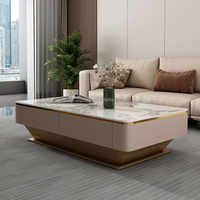 Meubles d'intérieur de style italien, table basse en bois pour salon, meuble TV de luxe léger de haute qualité, meuble TV