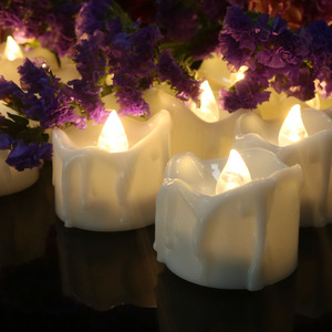 Bougie électronique LED sans flamme en forme de colonne pour décoration d'ambiance de mariage, de confession ou de Saint-Valentin - Product Image 2