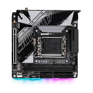 Placa base de escritorio Gigabyte B760I AORUS PRO <span class=keywords><strong>DDR4</strong></span>, garantía de 3 años, canal de memoria doble, Intel chipset, soportes duros SATA de 128 GB - Product Image 2