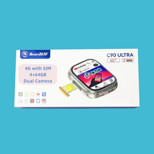 Nhà Máy Bán Buôn 4G Thông Minh Đồng Hồ C90 Siêu Gs37 S8 Siêu Thông Minh Đồng Hồ Relojes Intelligentes Mặc Thiết Bị Siêu 2 - Product Image 6