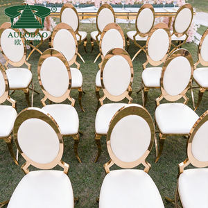 Chaises de salle à manger modernes en acier inoxydable à dossier haut de gamme - Product Image 4