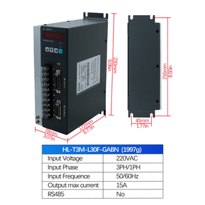 HLTNC ACサーボモーター130ST-M15025 + T3A-H25F-RABF 485通信130mm 3.8kw 15N.<span class=keywords><strong>M</strong></span>。ミシンのためのサーボモーター - Product Image 6