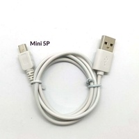 Câble de charge/transfert de données USB vers Mini V3 blindé de 1 mètre, directement de l'usine, avec conducteur en cuivre pur et gaine en PVC