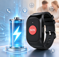 Jam Tangan SOS Lansia A6 600mAh Daya Tahan Lama Deteksi Jatuh Penentuan Posisi GPS Panggilan Darurat Gelang Perawatan Lansia Komunitas Jam Tangan SOS