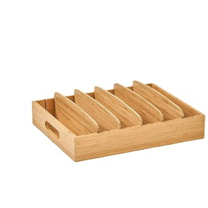 Caja organizadora de madera para cocina, baño, almacenamiento de toallas, cajón multifunción, material de bambú - Product Image 5