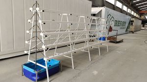 ระบบปลูกพืชไฮโดรโปนิกส์แบบ NFT ครบวงจรสำหรับโรงเรือน/ตู้คอนเทนเนอร์ ระบบปลูกพืชแบบแอโรโปนิกส์ด้วยท่อพีวีซี ระบบปลูกพืชไฮโดรโปนิกส์แบบ NFT - Product Image 4