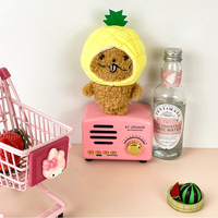 Peluche mignonne et adorable Fruit Story, poupée chapeau de fruit, porte-clés