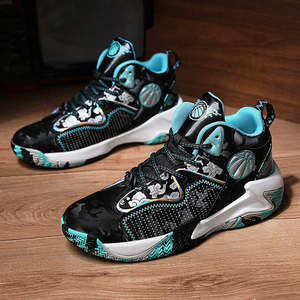 รองเท้าวิ่งเทรนเนอร์ผ้าฝ้ายทนทานทันสมัย บุผ้าฝ้าย ซับในทำจากยางลาเท็กซ์ พื้นรองเท้าด้านนอกทำจากยาง ปรับได้ ป้องกันข้อเท้าพลิก เหมาะสำหรับเล่นบาสเกตบอล - Product Image 4