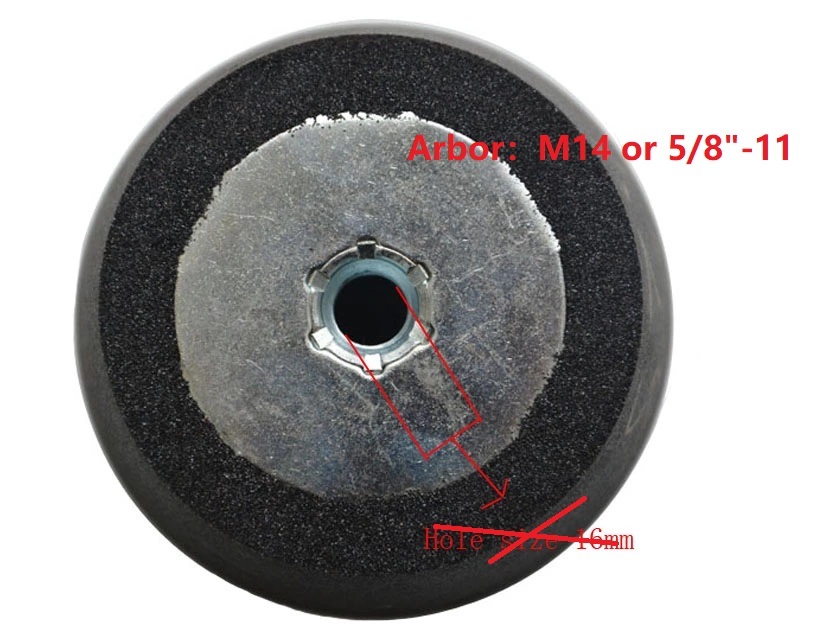 SIGNI Betonschleifstein 102mm, Körnung 80 – Siliziumkarbid Für Marmor, Granit, Beton – Mit 5/8"-11 Gewindedorn