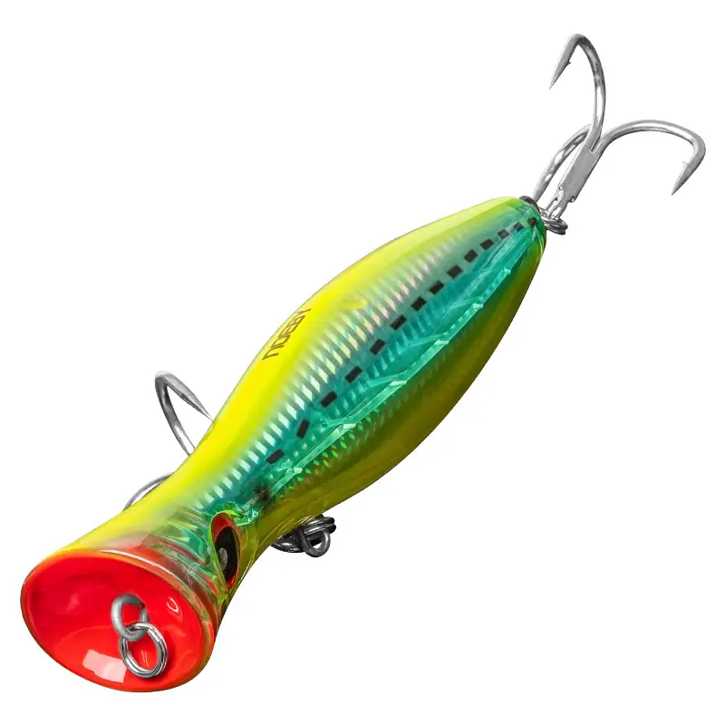 Noeby Popper Topwater Floating Fishing Lures pesca 120mm43g Saltwater Artificial Hard Bait for GT Tuna Big Game Fishing Lure