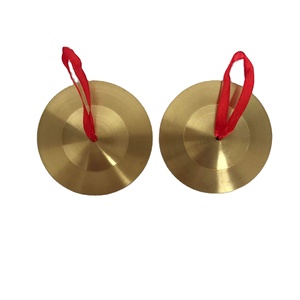 Instruments Orff, jouet cymbale en cuivre de 9 cm, aides pédagogiques pour l'éducation précoce, instruments de percussion pour enfants - Product Image 1