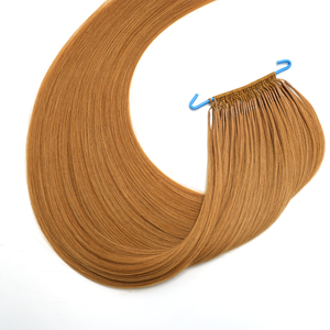 Estensioni per <span class=keywords><strong>Capelli</strong></span> Vergini Coreani con Doppio Nodo, Facile Installazione, Nuova Tendenza dalla Fabbrica Lanxun - Product Image 2