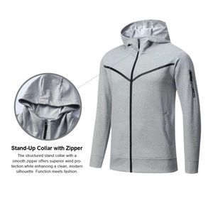 2025 ropa con logotipo bordado personalizado, Jersey holgado de alta calidad, conjunto de pantalones de chándal y sudaderas con capucha de dos piezas para hombres - Product Image 3