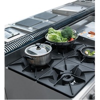 Cuisinière professionnelle à gaz 4 brûleurs avec four, garantie qualité, série de modèles, prix compétitif