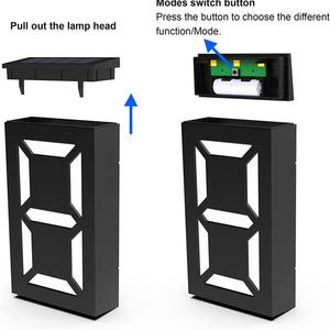 Panneaux d'adresse solaires, numéros de maison solaires à LED, numéros de maison avec éclairage - Product Image 6