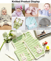 Meilleure vente, mélange acrylique, soie, 4 couches de fil, tricot doux peigné pour bébé, fil de coton lait, Crochet