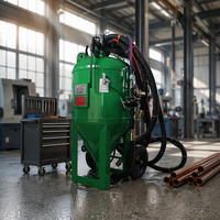 Mesin Sand Blasting Otomatis Bebas Debu DB800 Wet Sandblaster untuk Penghilangan Karat Logam dan Pembersihan Permukaan