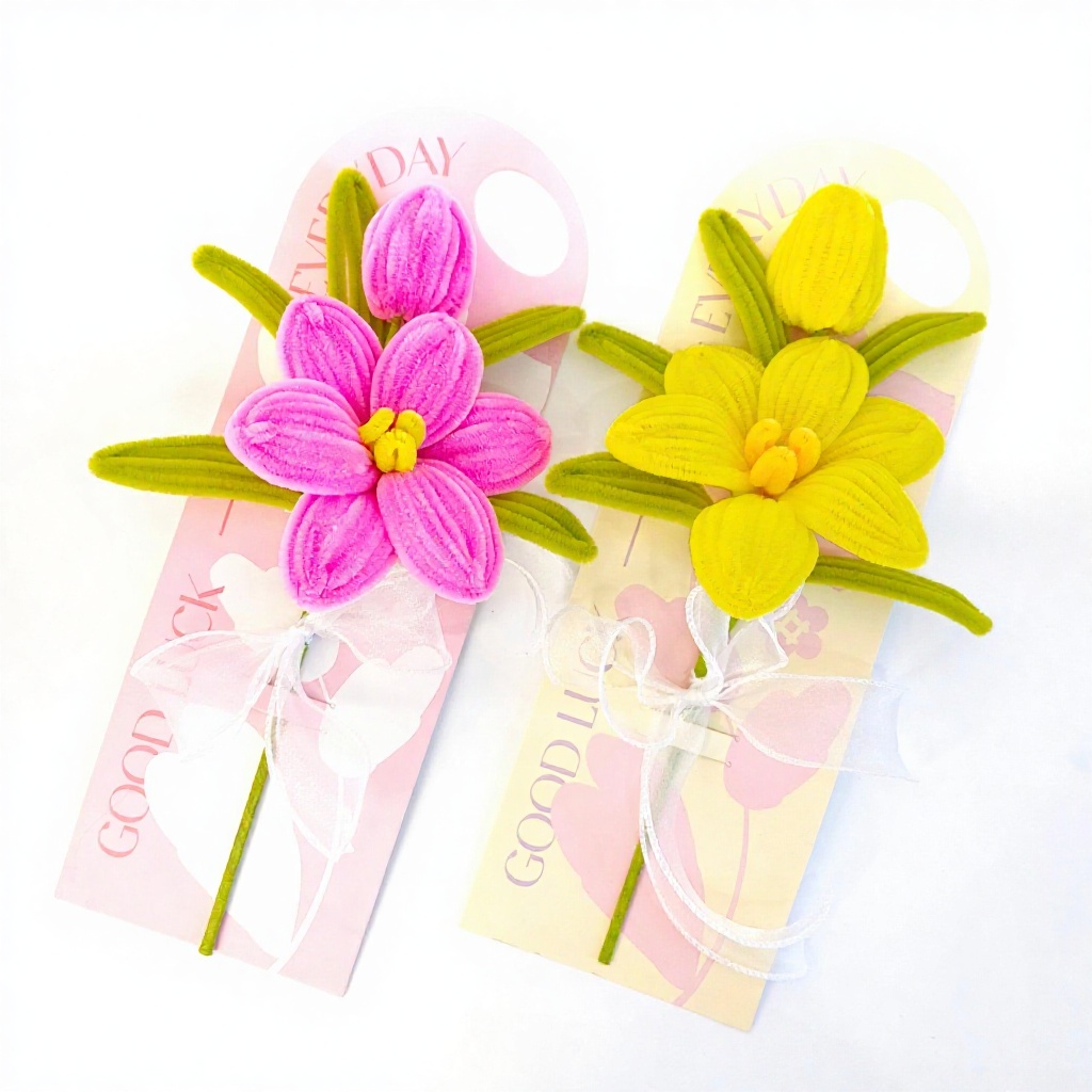 Tarjeta de felicitación de tulipanes rosa rosa