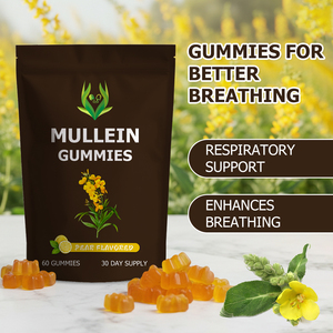Better Mullein Gummies Supports Respiratory Health and Improved Lung Function Herbal Natural <b>Supplement</b> - Product Image 3