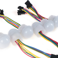Lampes LED SHIJI RGB 26 mm 3 LED en matériau PC, éclairage de manèges de parc d'attractions, programmables 12 V, éclairage de manèges de fête foraine