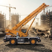 Grue tout-terrain RT25 25T 31m tendance pour le levage de modules de plateformes offshore et les travaux d'entretien de raffineries