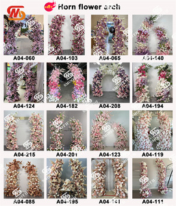 Arco de flor artificial Rosa personalizado de alta calidad suave arco de flor de cuerno con la mejor calidad - Product Image 3