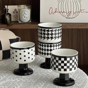 Chic Ceramic Coffee Mug with High Foot Souvenir Wedding Unique Factory Wholesale Custom Logo Home Decor Ornament - Product Image 2