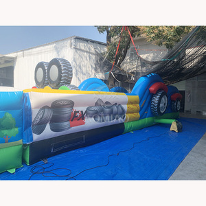 Alquiler de carrera de obstáculos inflable de tema personalizado, equipo de carrera de obstáculos al aire libre carrera de obstáculos inflable para adultos - Product Image 5