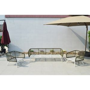 Hôtel de luxe extérieur canne en osier rotin café canapé chaises meubles de jardin Patio mobilier d'extérieur ensembles de jardin en métal personnalisé - Product Image 2