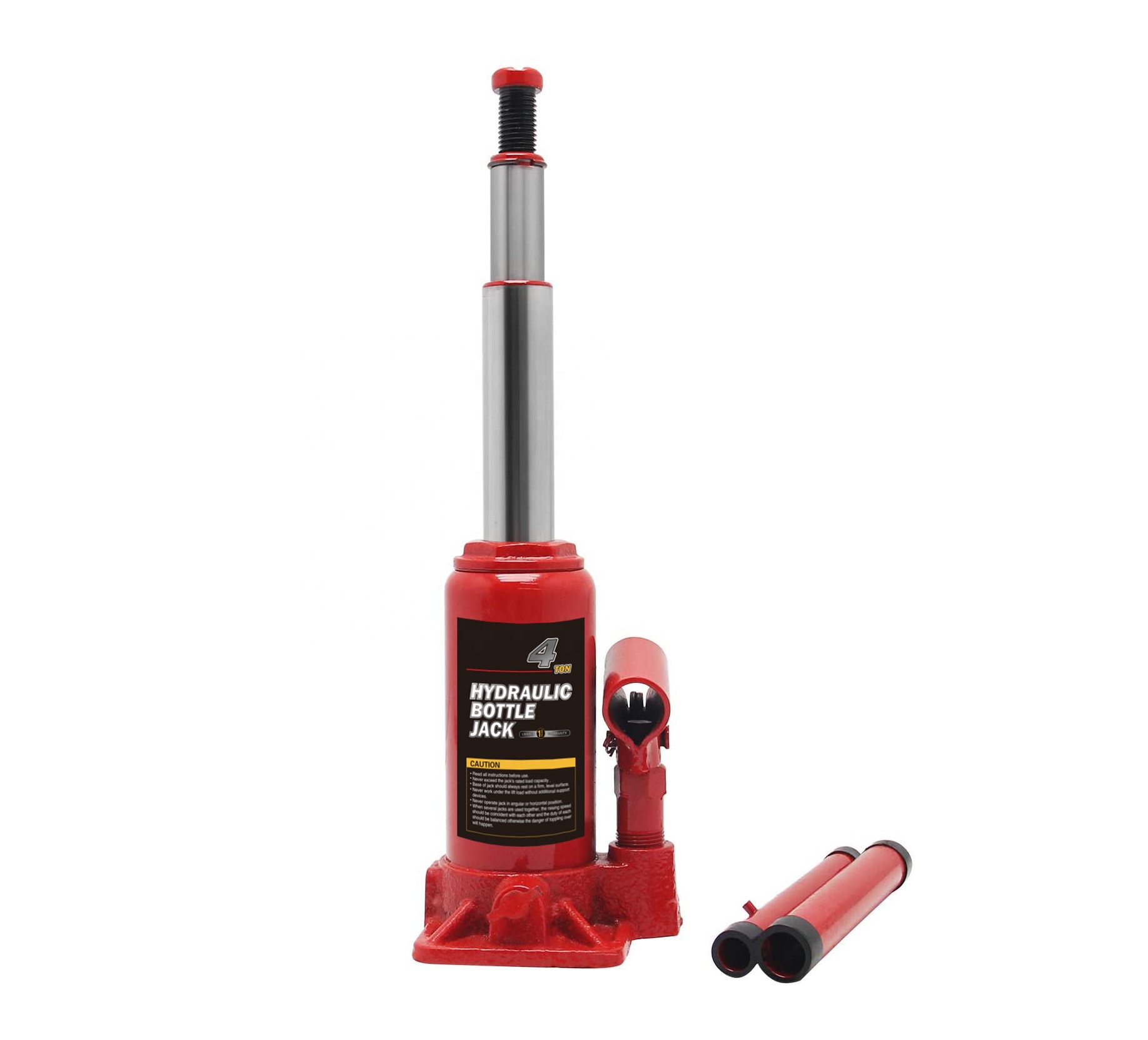 Ram 4 ton car double lift two stage hydraulic bottle jack wih CE certificate