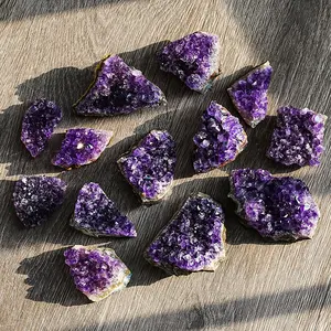 Amethyst Cluster For Witchcraft Crystal Raw Natural Geode Cave Elegant Stones Special Beautiful Jewelry Decoration Ornament