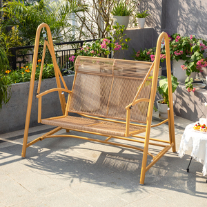 Nouveau design nordique en fer forgé cadre en osier rotin balcon extérieur suspendu chaise de loisirs <span class=keywords><strong>hamac</strong></span> patio balançoire chaise - Product Image 5