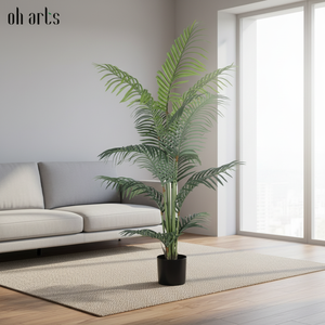 OH ARTS <span class=keywords><strong>Palmier</strong></span> Artificiel <span class=keywords><strong>Haut</strong></span> de Gamme, Plante en <span class=keywords><strong>Pot</strong></span>, <span class=keywords><strong>Palmier</strong></span> Croton Artificiel <span class=keywords><strong>pour</strong></span> Décoration Intérieure et Extérieure - Product Image 6