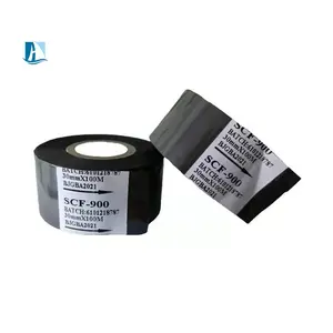 Black and Color coding ribbon 30mm width 100M best quality hot stamping foil ribbon used on coding machine to print date