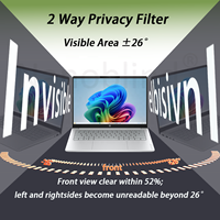 Filter Privasi PET 2 Arah Anti Mengintip, Anti Cahaya Biru, Anti Silau, Pelindung Layar Mudah Dipasang untuk Laptop HP 14 Inch 16:10