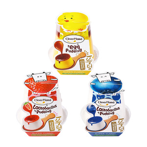 Clever Mama 125g Halal Saveur Œuf Faible en Gras <span class=keywords><strong>Lait</strong></span> de Nouvelle-Zélande Gelée de Konjac Pudding Snacks de Loisirs - Product Image 3