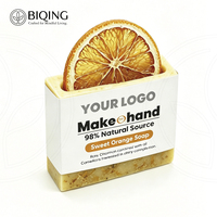 Jabón de Proceso en Frío, Jabón Suave, Jabón de Manzanilla, Jabón Vegano con Aceite Esencial de Naranja, Jabón con Aceite Esencial de Limón, Jabón con Aceite de Oliva, Jabón para Regalo, MOQ Bajo