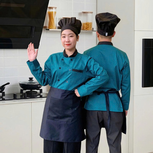 Chaqueta de Chef Profesional de Manga Larga, Blanca, Doble Botonadura, Transpirable, Antiarrugas, Uniforme para Restaurante, Cocina y Hotel - Product Image 1