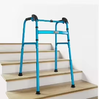 Aide à la marche portable pour monter les escaliers, déambulateur télescopique pliable à une touche à 4 pieds pour personnes âgées, prise en charge de la personnalisation OEM ODM