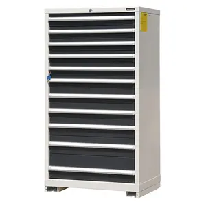 E100853-11B-W High Strength High Load Capacity 11 Drawers Metal Cabinet With Drawers Heavy Duty Tool Cabinet